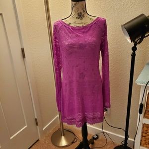 Lace Scoopneck Tunic